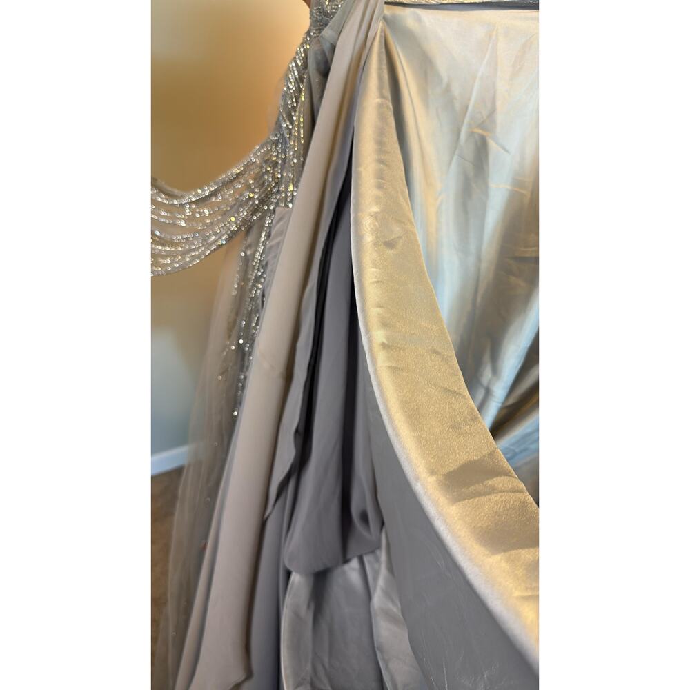 Terani Couture - Cape Sleeve Dress - Picture 10 of 10